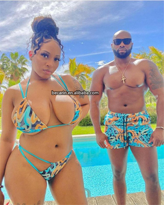 2022 mùa hè beachwear đồ bơi tùy chỉnh in cộng với kích thước Bikini vài bộ bikini cho nam giới và phụ nữ - Product Image 3