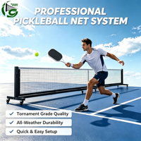 Filet de pickleball robuste de 22 pieds de long et 3 pieds de haut, poteaux de pickleball de qualité professionnelle pour tournois, équipement de pickleball OEM et ODM