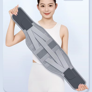 Sabuk penopang pinggang tulang belakang Lumbar Pria Wanita, khusus Panjang duduk berdiri pinggang Cincher bernapas serat poliester nyeri punggung - Product Image 1