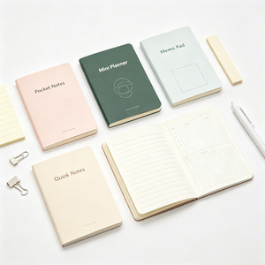 Cuaderno de Bolsillo Personalizado con Cubierta de Tela, Mini Diario con Páginas de Composición, Borde Rociado y Acabado de Tapa Dura - Product Image 1