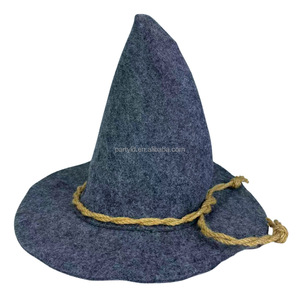 Chapeaux de <span class=keywords><strong>sorcière</strong></span> en feutre faits à la main, pliables, pour <span class=keywords><strong>Halloween</strong></span> et Noël, accessoires de cosplay et de fête pour adultes - Product Image 4
