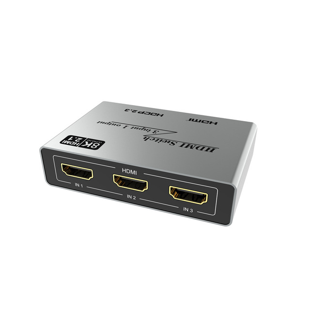 Original OEM Factory 8K Ultra HD 3x1 HDMI Switch 3 in 1 Out with IR Remote Control for HDTV DVD PS3 PS4 Xbox