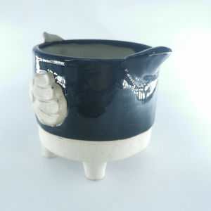 Planteur succulent en céramique émaillée en forme d'oiseau de dessin animé Pot de fleur en forme d'animal mignon <span class=keywords><strong>pour</strong></span> jardin utilisation au sol - Product Image 3