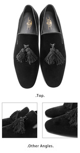 Mocassins en velours tendance pour hommes d'affaires, style décontracté, grandes tailles, <span class=keywords><strong>chaussures</strong></span> de ville de haute qualité pour le bureau - Product Image 6