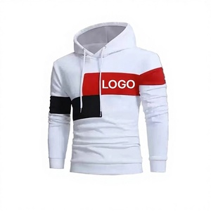 2021 Autumn Men's Casual Sports Set Breathable Printed Fleece <b>Long</b> Sleeve Jacket Pants Hood Solid Polyester/Cotton 2 1 Design - Product Image 2