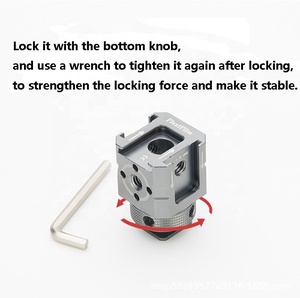Universal 1/4 Inch Aluminum Alloy Tripod Shoe Mount Adapter Hot/Cold for Camera Mic Fill Light Bracket Monitor Holder <strong>Rig</strong> - Product Image 3