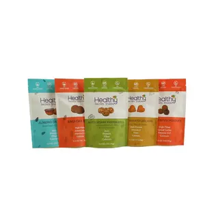Atacado Eco Friendly Pouch Embalagem De Alimentos De Plástico Personalizado Reutilizável Mylar Pouch Snack Freeze Dried Candy Bags