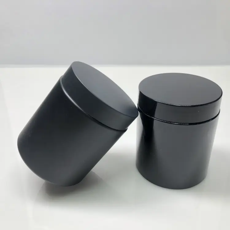 250ML Small Plastic Matte Black Soft Touch Hdpe Bottle Capsule Packaging Pill Capsule Jars With Screw Lid