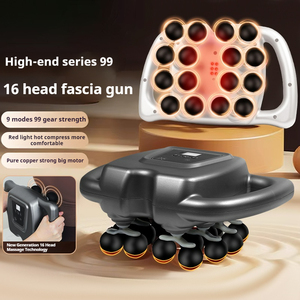 Nuovo Design 16 teste tessuto muscolo percussione Fascia pistola massaggio fasciale massaggiatore pistola massaggio pistole corpo - Product Image 5