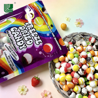 Approvisionnement direct usine OEM Bonbons durs lyophilisés halal aux saveurs de fruits pour enfants, en boîte, assortiment multicolore, snacks pour enfants