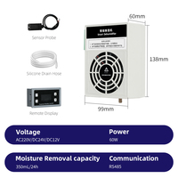 Déshumidificateur intelligent à compartiment séparé Mini ABS CZCS100AF NOXT personnalisable, DC 12V 60W, capacité de 1,5 m, 0-99% HR -20-80°C