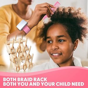 Thread Spool Holder Mini Wooden Wire Rack Display <b>Stand</b> Hair Braiding & Blanket Ladders Rack 23/5000 Braiding Hair Rack - Product Image 4