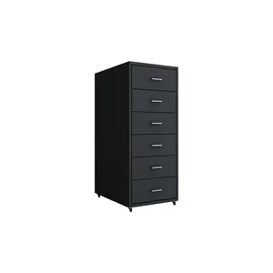 China Manufactures Multi Trolley Drawer Cabinet Iron Filing Cabinet 6 Drawer