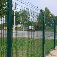 Panneau de clôture de jardin en métal pour extérieur, clôture en treillis métallique soudé incurvé en 3D