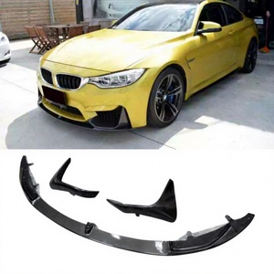 Carbon Fiber Performance Style Front Bumper Lip Chin Spoiler Side Winglet Splitter for BMW F80 <b>M3</b> F82 F83 M4 - Product Image 1