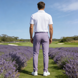 OEM Custom Wholesales High Stretchy Business Spandex Solid Grey Golf Sports Straight Long Pants <strong>for</strong> <strong>Men</strong> Knickerbockers <strong>Knickers</strong> - Product Image 3