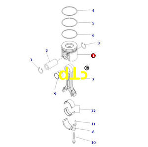 Piston de moteur WA480-6 6251-31-2511 6251-31-2510 pour engins de construction - Product Image 3