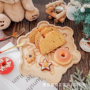 Plato de Navidad creativo con forma de copo de nieve, forma irregular para servir postres en fiestas, aperitivos para niños, tabla de queso - Product Image 1