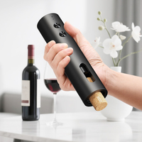 Ensemble ouvre-bouteille électrique automatique rechargeable 4-en-1 sans fil avec coupe-capsule, verseur et bouchon