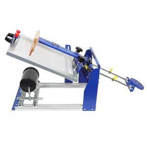 Manual Curved Surface Screen Printing Machine for Small Insulated Cups Bottles Tubes