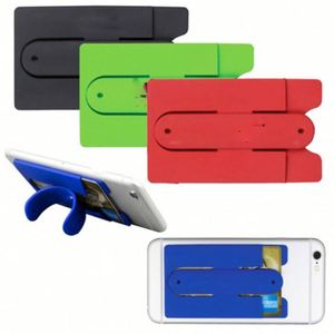 Custom Promotion Stylish U Style Slap Silicone Wallet Credit Card Mobile Phone Holder for All Phones - Product Image 5