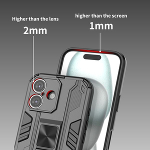 Étuis de téléphone antichoc Armor compatibles avec <span class=keywords><strong>iPhone</strong></span> 16 Pro Max support de support couverture arrière pour <span class=keywords><strong>iPhone</strong></span> 16 15 14 13 12 11 X <span class=keywords><strong>Xr</strong></span> 8 Plus - Product Image 6
