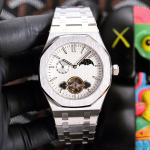 Luxury Custom Tourbillon <b>Automatic</b> Watch for Men Blue Dial Stainless Steel Business <b>Wristwatch</b> Wholesale - Product Image 2