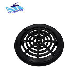 Couverture de drain de sol en plastique noire ronde pour piscine, accessoires de piscine - Product Image 1