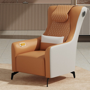 كرسي تدليك ذكي جديد لعام 2025 من الجلد الصناعي، موفر للمساحة، كرسي تدليك كهربائي أوتوماتيكي صغير للجسم بالكامل للمنزل مع تقنية البلوتوث - Product Image 2