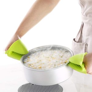 Presine <span class=keywords><strong>in</strong></span> <span class=keywords><strong>Silicone</strong></span> resistenti al calore con Logo personalizzato per Mini guanti da forno da cucina - Product Image 1