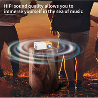 Projecteur vidéo Led haut-parleur intégré le moins cher Interface filaire multiple compacte Proyector intelligent