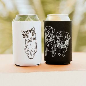 Refroidisseur de canettes en néoprène personnalisé avec logo, porte-bouteille de bière mince, kit promotionnel - Product Image 1