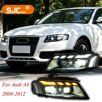 Accessoires automobiles SJC, phares pour Audi A4 2008-2012, mise à niveau vers un style RS, phare LED avec animation de démarrage, feux avant automatiques
