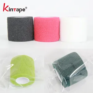 Self Adherent Wrap Vetrap Cohesive Bandages 2'' Wide 5 Yards First Aid Elastic Sports Athletic Non Woven Breathable Tape