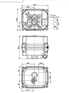 صمام كروي كهربائي تونهفلو A150 CR301 بجهد 12 فولت تيار مستمر مع محرك وثلاثة أسلاك وغلاف أسود 9*9.7 - Product Image 6
