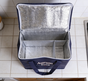 Sac isotherme personnalisé en non-tissé, sacs thermiques en aluminium, sacs de livraison isothermes, sac à déjeuner thermique personnalisé - Product Image 3