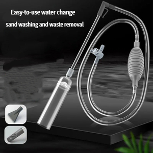 Siphon de nettoyage pour aquarium, aspirateur de gravier, échangeur d'eau de grande capacité, <span class=keywords><strong>kit</strong></span> de nettoyage et de changement d'eau pour aquarium avec tube d'extension - Product Image 1