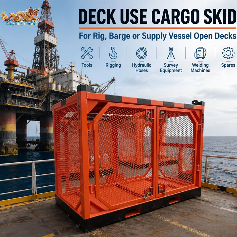 Iso Shipping Container Inside 8ft Offshore Lifting Frame Skid DNV 2.7-1 ISO 10855 Hot Dip Galvanized ...