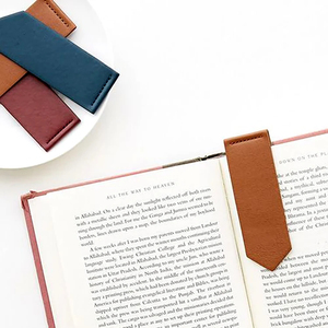 Custom Logo Personalized Leather Magnetic Bookmarks
