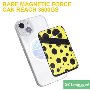 Cartera de bolsillo para tarjeta de crédito de 3 capas, bolsa adhesiva magnética para efectivo, tarjetero de sublimación de cuero personalizado a granel para la parte posterior de la caja del teléfono - Product Image 4