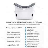 Original DJI Goggles 3 – Expérience de Commande Gestuelle Immersive 4K, compatible avec les drones DJI. Avec télécommande RC et