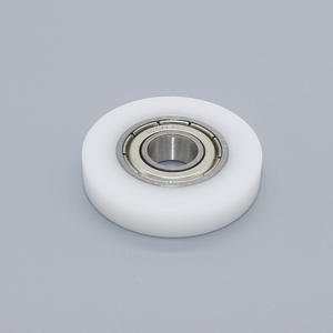 Roues plates en POM revêtues de roulements 698ZZ fournies par le fabricant, 8*30*6mm, roues de guidage pour rails de porte coulissante, rouleaux de porte et de fenêtre - Product Image 1