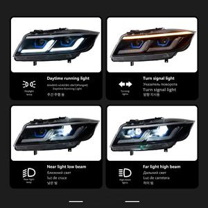 Adatto per <span class=keywords><strong>BMW</strong></span> <span class=keywords><strong>Serie</strong></span> 3 E90 05-12 Gruppo Fari Modificato con Luci Diurne a LED - Product Image 4