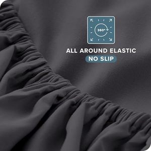 Machine Wash Lightweight 1800 Ultra-Soft Microfiber Bed <strong>Sheets</strong> and Pillowcases <strong>Double</strong> Brushed <strong>Deep</strong> Pockets <strong>Sheets</strong> Sets - Product Image 6