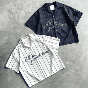 Ouna Custom Boxy Fit Button Screen Print Uniform <strong>Bowling</strong> Baseball Jersey Stripe T-<strong>shirt</strong> Short Sleeve Cropped <strong>Shirts</strong> Men - Product Image 1