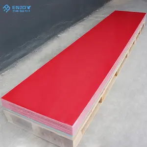 ETB M-1717 Wholesale famous red acrylic solid surface sheets with good quality&texture pattern thickness 6-30mm