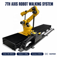 Rail de guidage robuste pour robot à 7 axes, moteur de commande PLC 2kW 220V/380V, compatible KUKA FANUC YASKAWA UR Borunte Robot