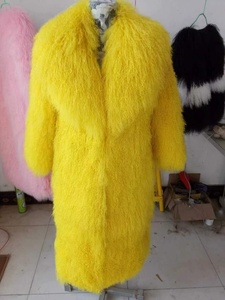 Luxury Extra Long Women's Winter <strong>Coat</strong> Waterproof <strong>Floor</strong> <strong>Length</strong> Jacket with Real Mongolian Lamb Faux Fur Women's Faux Fur <strong>Coats</strong> - Product Image 3