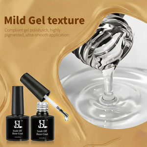 Fabricant de vernis à ongles UV en gel transparent longue durée, sans TPO, à retirer par trempage, base coat, directement de l'usine OEM ODM HS Mehq Hema - Product Image 2