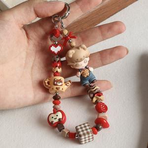 ลูกปัดอะคริลิคหลากสีลูกปัดหลวมรูปดาวแห่งรักทรงกลมอุปกรณ์เสริมโซ่โทรศัพท์มือถือจากประเทศจีน - Product Image 4